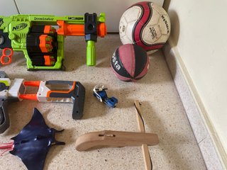 Lote Juguetes Nerf, Helicóptero, Balones