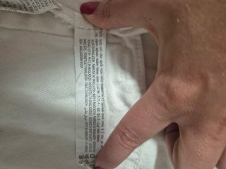 Chaqueta Vaquera Zara Blanca, talla XL