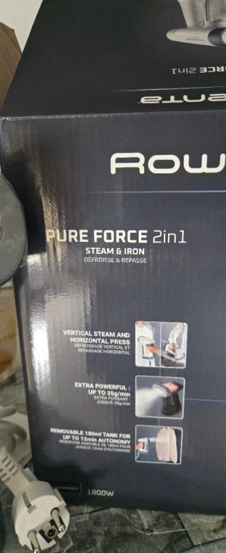 Plancha Vertical Rowenta Pure Force 2in1