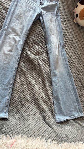 Pantalones campana Bershka azul claro T.32