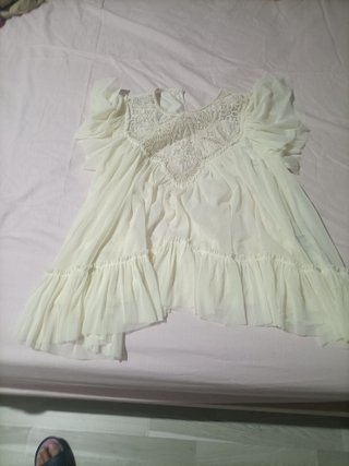 Blusa Zara Encaje Talla M