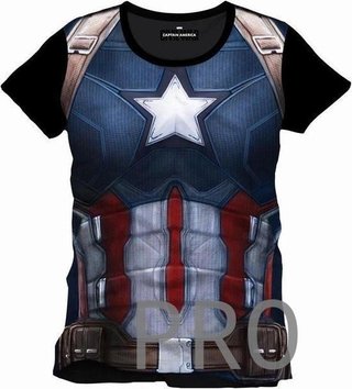 Camiseta Capitan America. Civil War - Talla: XL