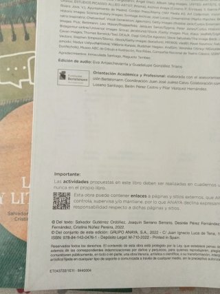 Libro texto lengua y literatura 3°ESO