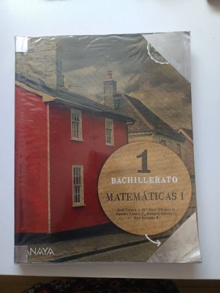 Libro matemáticas de primero bachillerato ANAYA