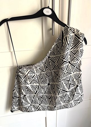 Top Asimétrico Boho Zara Talla S