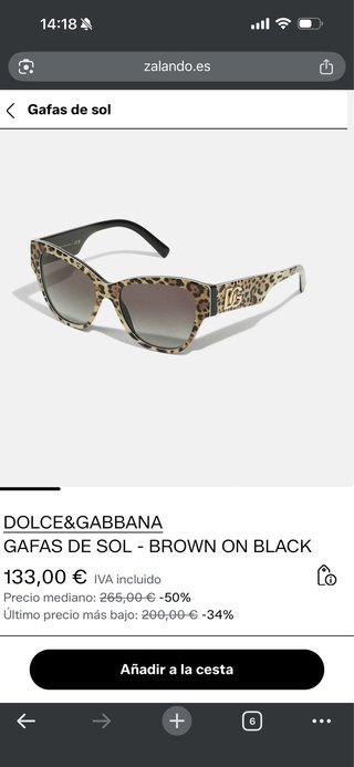 Gafas de sol Dolce & Gabbana Leopard Print