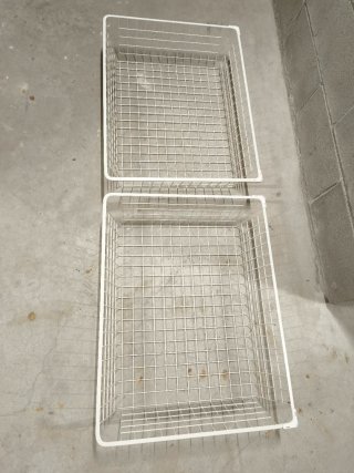 2 Cestas Organizadoras Metálicas Ikea