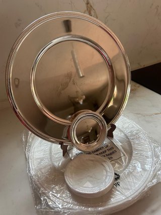 6 Bajoplatos y 6 Platos de Pan Silverplate