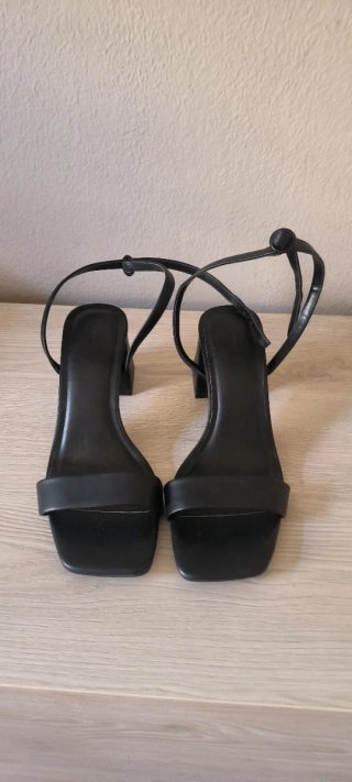 Sandalias tacón Lefties negras