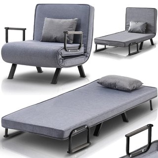 Poltrona Letto Reclinabile Chaise Lounge e Seduta Imbottita
