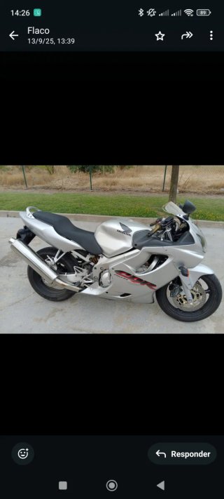 Honda CBR 600 2001 Plata