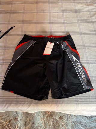 Bañador Speedo Negro y Rojo