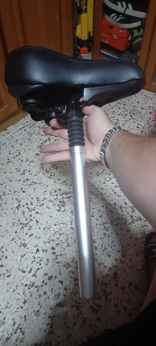 Sillín Bici con Amortiguación Negro