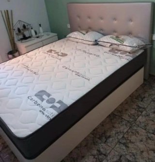 Canapé abatible madera con colchones viscoelastica