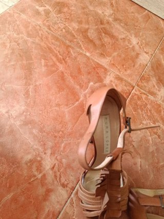 Tacones Marrones de Cuero