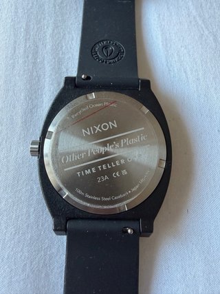 Reloj Nixon Time Teller Opp Negro/Plata