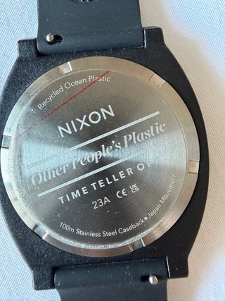 Reloj Nixon Time Teller Opp Negro/Plata