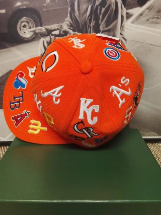 Gorra Supreme Naranja MLB Talla 7.3/8