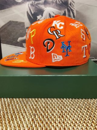 Gorra Supreme Naranja MLB Talla 7.3/8