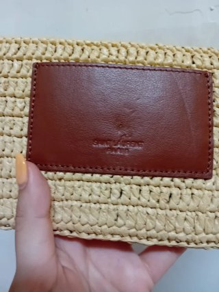 Borsa YSL paglia/raffia beige