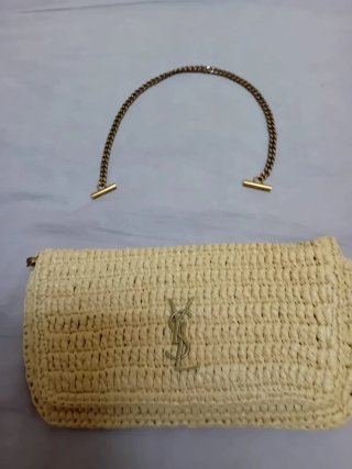 Borsa YSL paglia/raffia beige