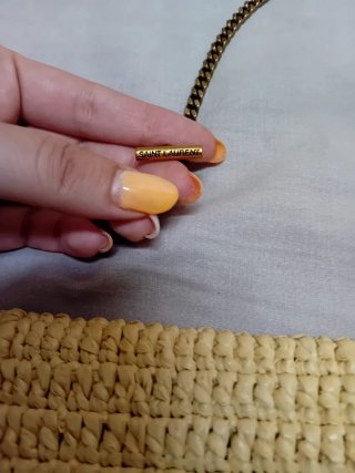 Borsa YSL paglia/raffia beige