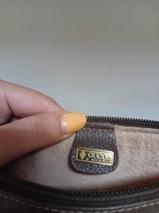 Borsa Gucci tracolla beige e marrone