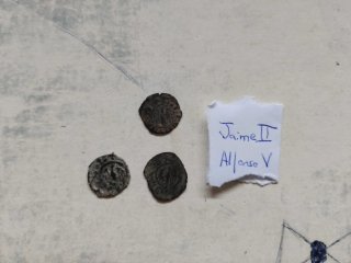 Monedas de Plata 1 Peseta 1837 y Carlos III