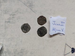 Monedas de Plata 1 Peseta 1837 y Carlos III