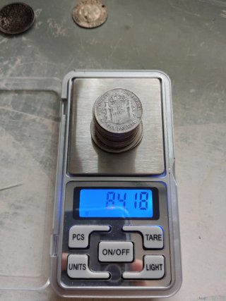 Monedas de Plata 1 Peseta 1837 y Carlos III