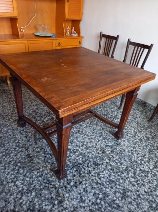 Mesa comedor extensible madera maciza