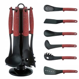 Set Mestoli da Cucina 7 Pz Resistenti al Calore