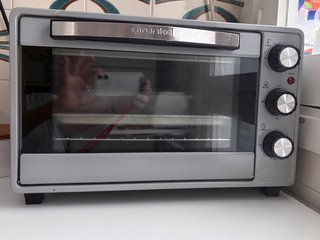 Horno de sobremesa plateado