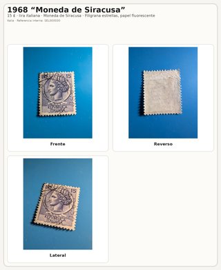 Lote sellos Italia 1953-1968 8 uds