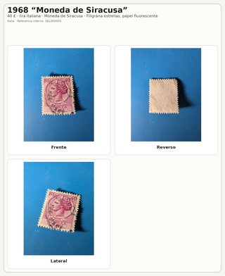 Lote sellos Italia 1953-1968 8 uds
