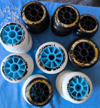 8 Ruedas Patines Línea 100mm