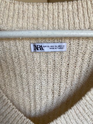 Jersey Zara Hilo Beige Talla L