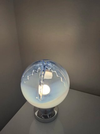 Lampada vintage vetro e metallo
