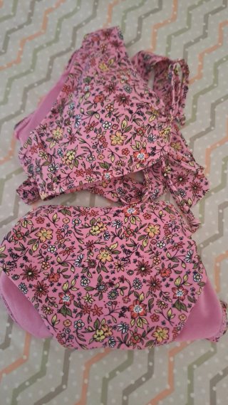 Bikini floral rosa