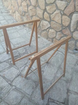 9 Borriquetas de madera