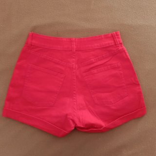 2 shorts jeans Terranova rossi e neri