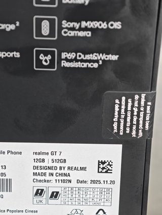 Realme GT7 512GB 12GB RAM