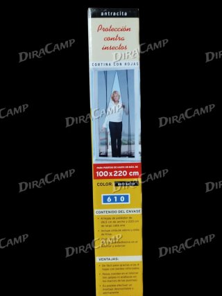 Cortina Mosquitera Puerta 100x220 cm antracita