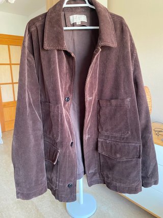 Chaqueta Pana Zara Hombre Marrón