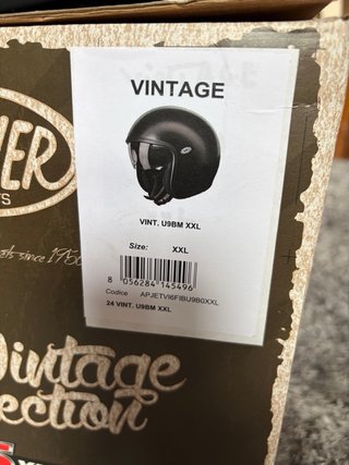 Casco Jet Premier Vintage Negro
