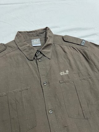 Camicia Jack Wolfskin Uomo XXL Marrone Trekking