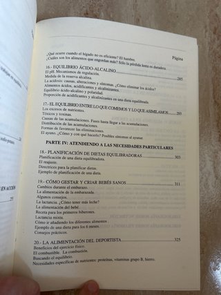 Libro El equilibrio a través de la alimentación