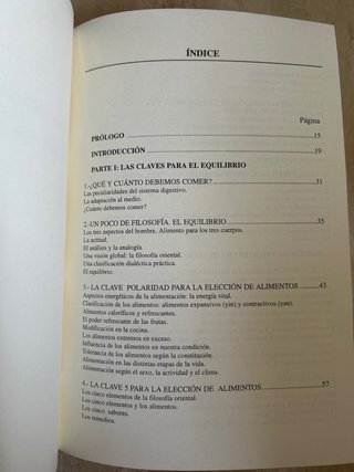 Libro El equilibrio a través de la alimentación