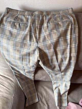 Pantalón de vestir cuadros pinzas