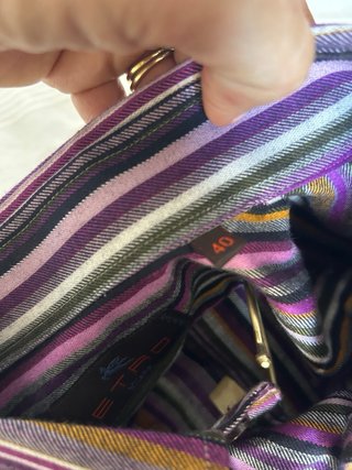 Camicia Etro Milano a Righe Multicolor Taglia M